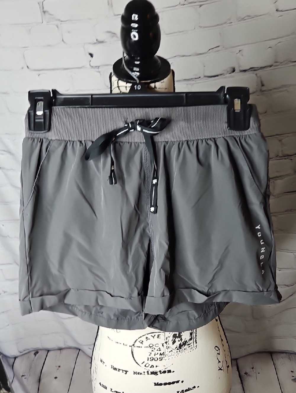 YoungLA Gray Women's Athletic Drawstring Shorts Size XS
